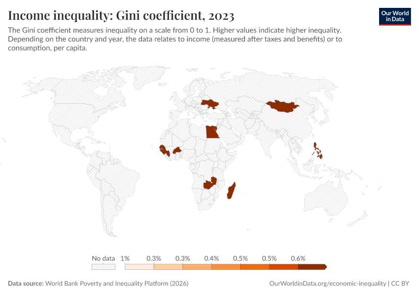 A thumbnail of the "Income inequality: Gini coefficient" chart