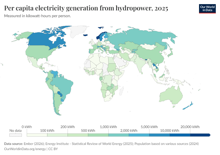 A thumbnail of the "Per capita electricity generation from hydropower" chart