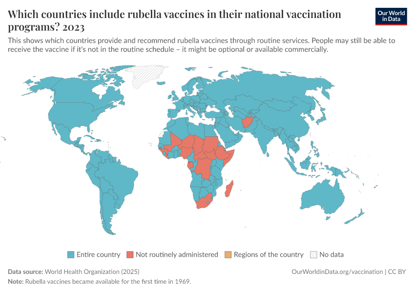 A thumbnail of the "Which countries include rubella vaccines in their national vaccination programs?" chart