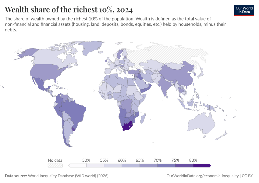 A thumbnail of the "Wealth share of the richest 10%" chart