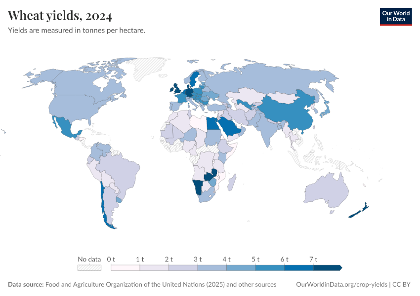 A thumbnail of the "Wheat yields" chart